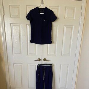 FIGS XXS Navy Blue Set